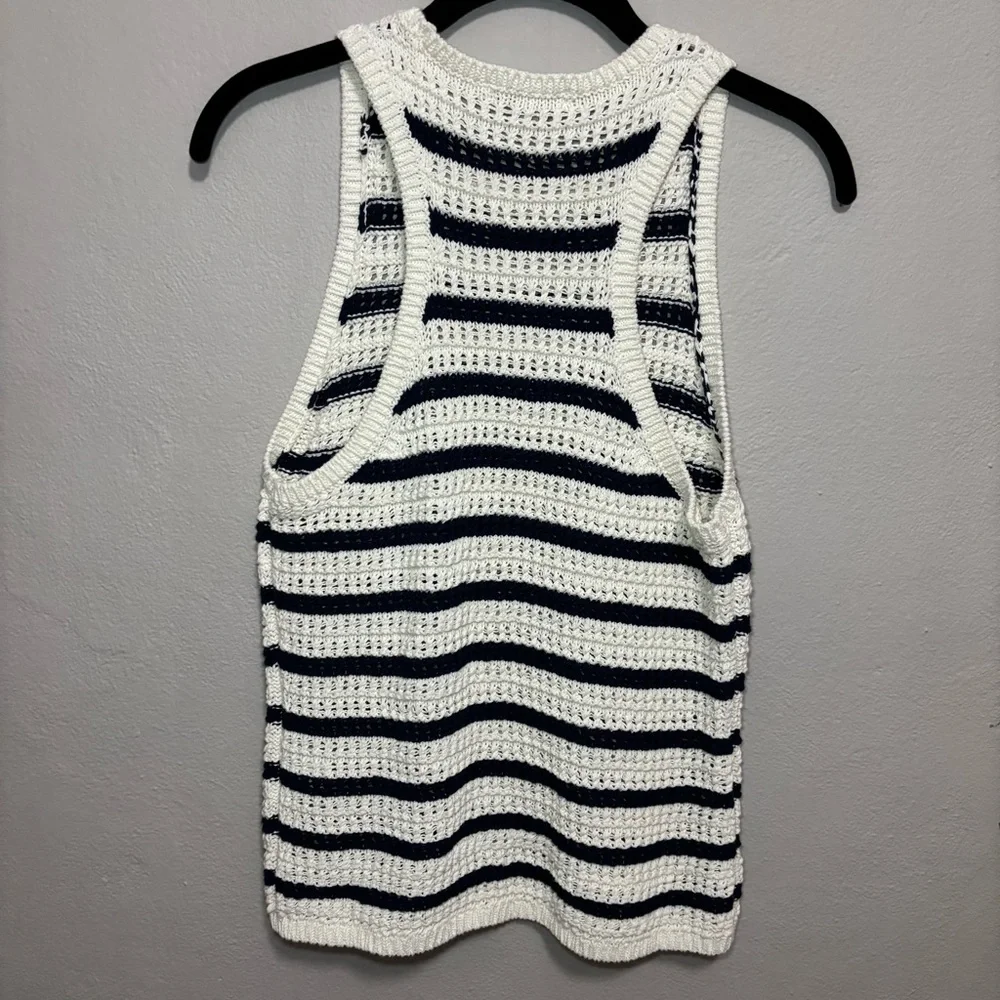 Madewell Crochet-Knit Crewneck Sweater Tank | Size M - Picture 5 of 10